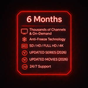 6 Months Shadow TV Subscription