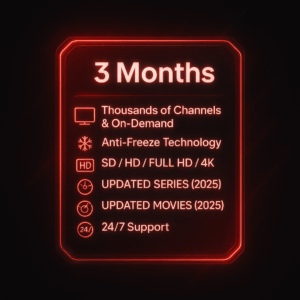 3 Months Shadow TV Subscription