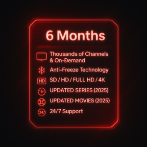 6 Months Shadow TV Subscription
