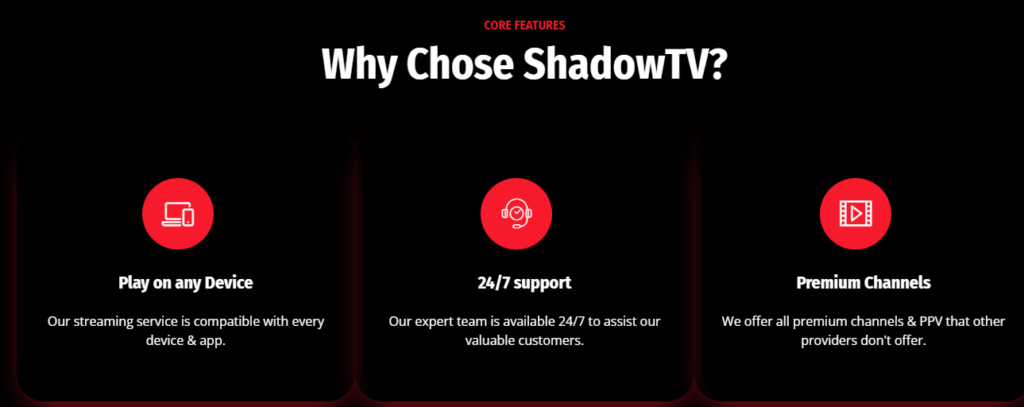 why chose shadow tv