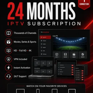Abonament IPTV – 24 miesiące – 1 podłączenie