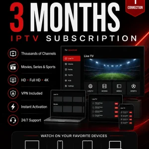 Abonament IPTV – 3 miesiące – 1 połączenie