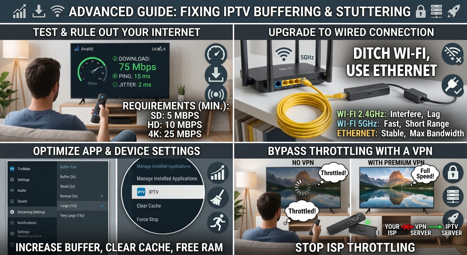 How to Fix IPTV Buffering