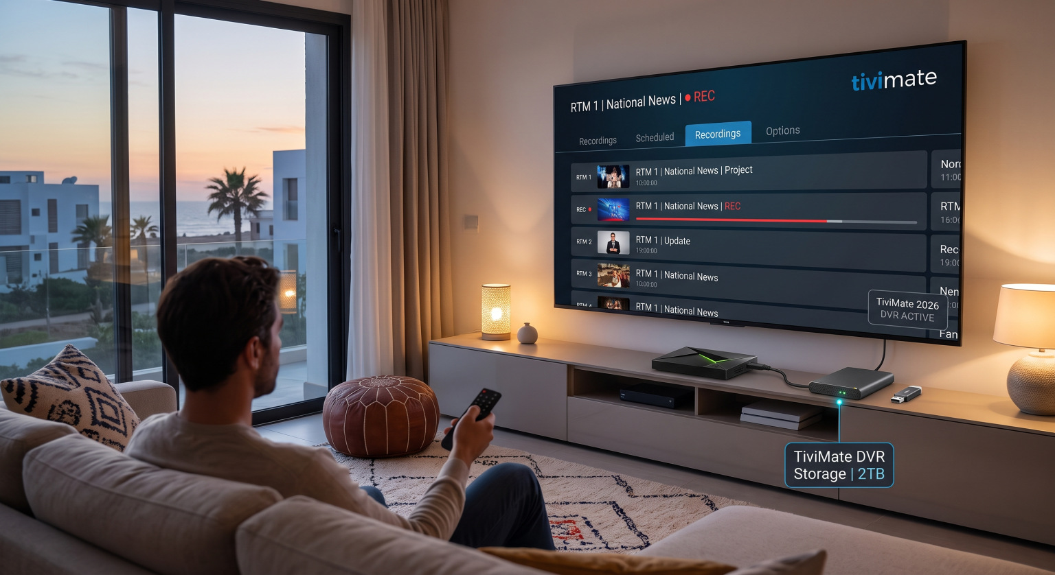 How to Record IPTV in 2026 TiviMate DVR, Storage & Catch-Up Explained