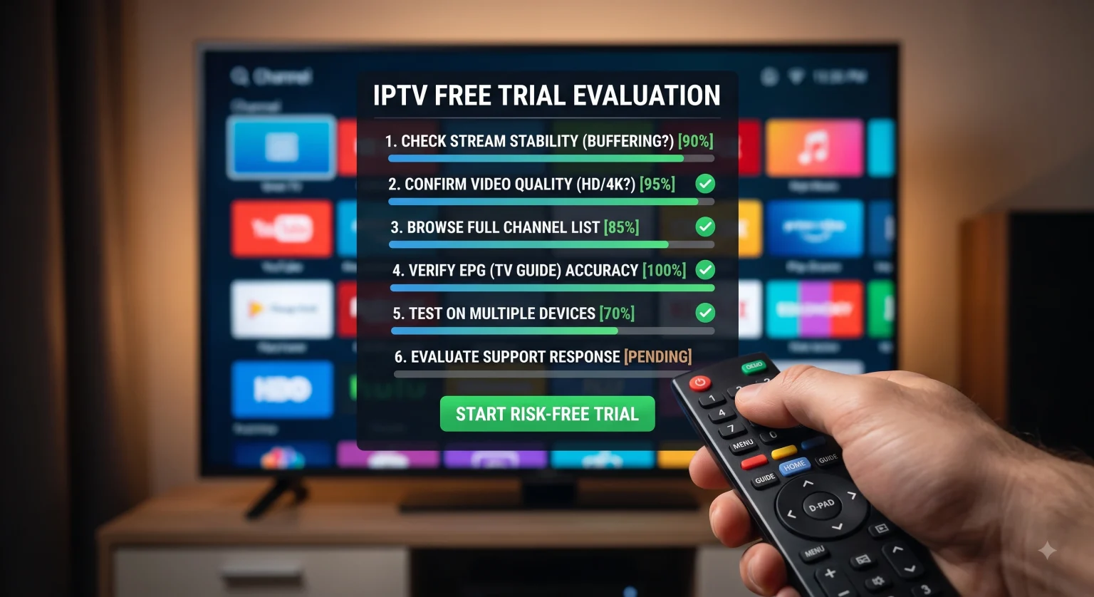 How to test an IPTV service before subscribing