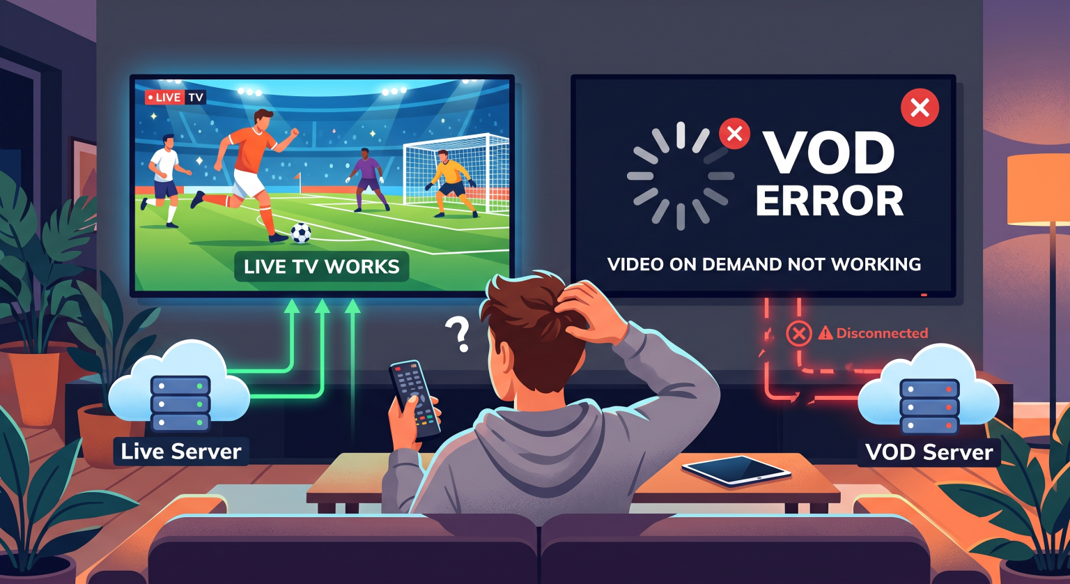 IPTV Channels Work but VOD Does Not Causes and Fixes