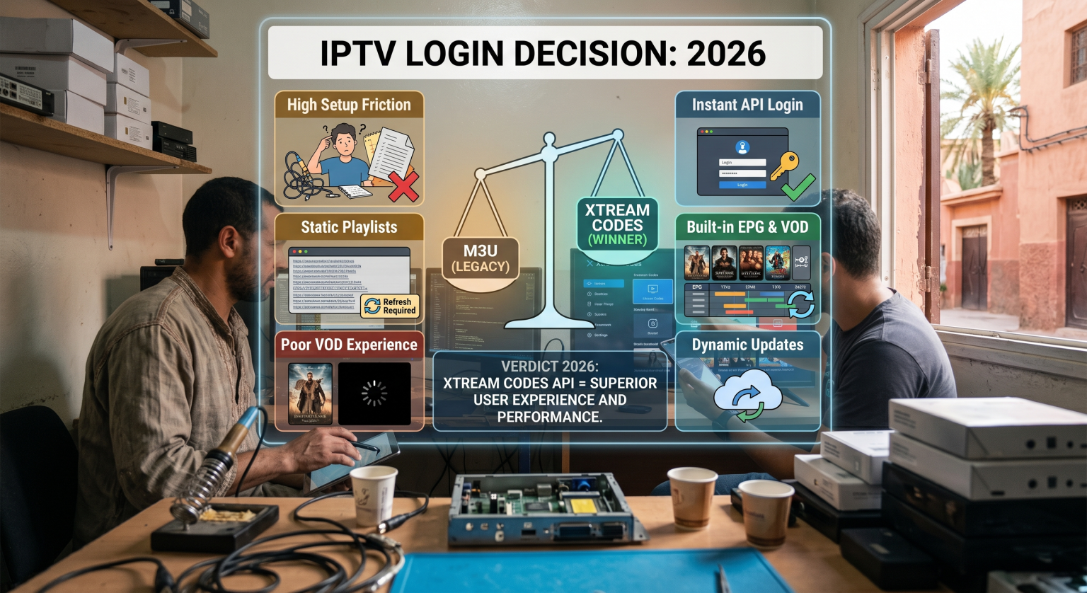 M3U vs Xtream Codes Which IPTV Login Is Better in 2026