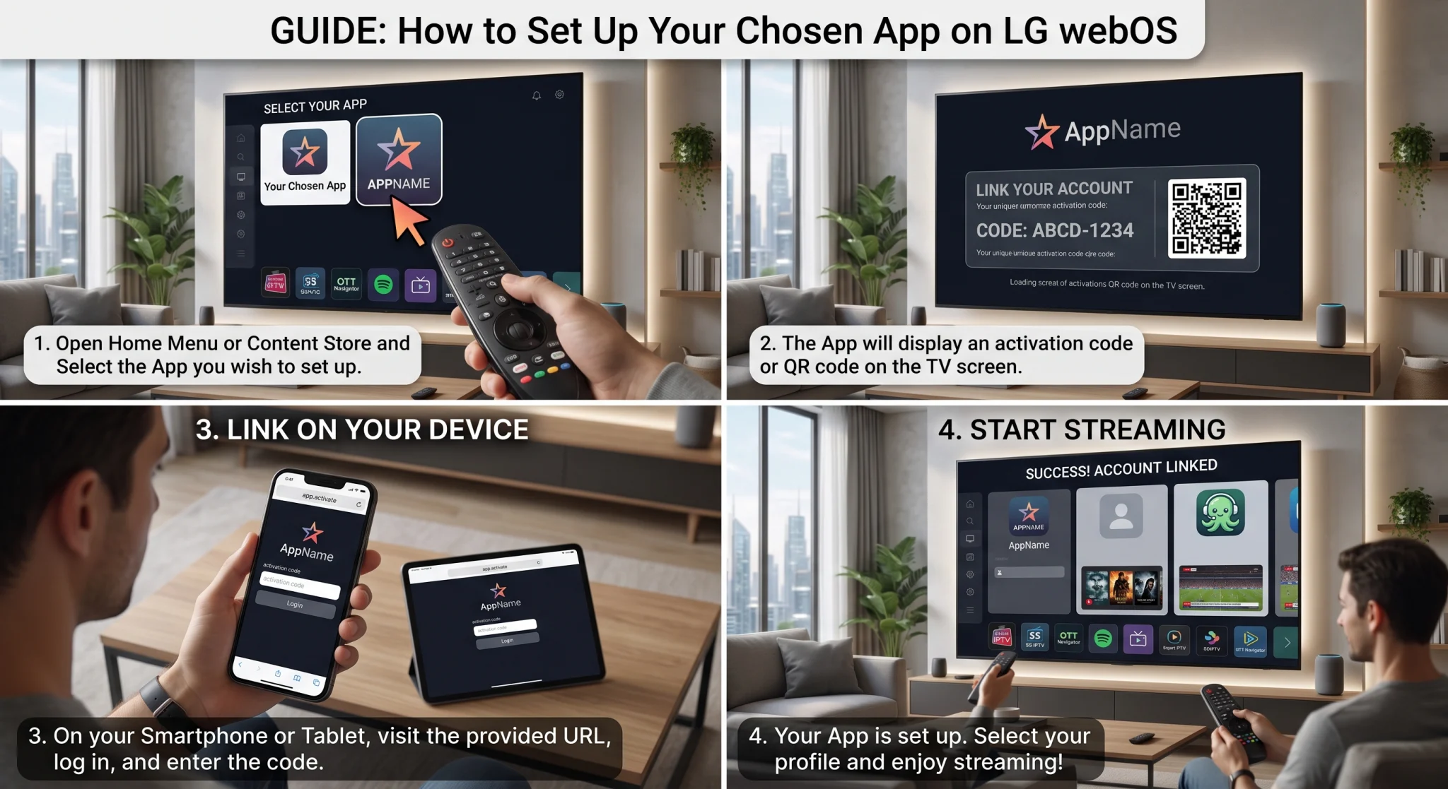 Best IPTV Apps for LG webOS TV in 2026