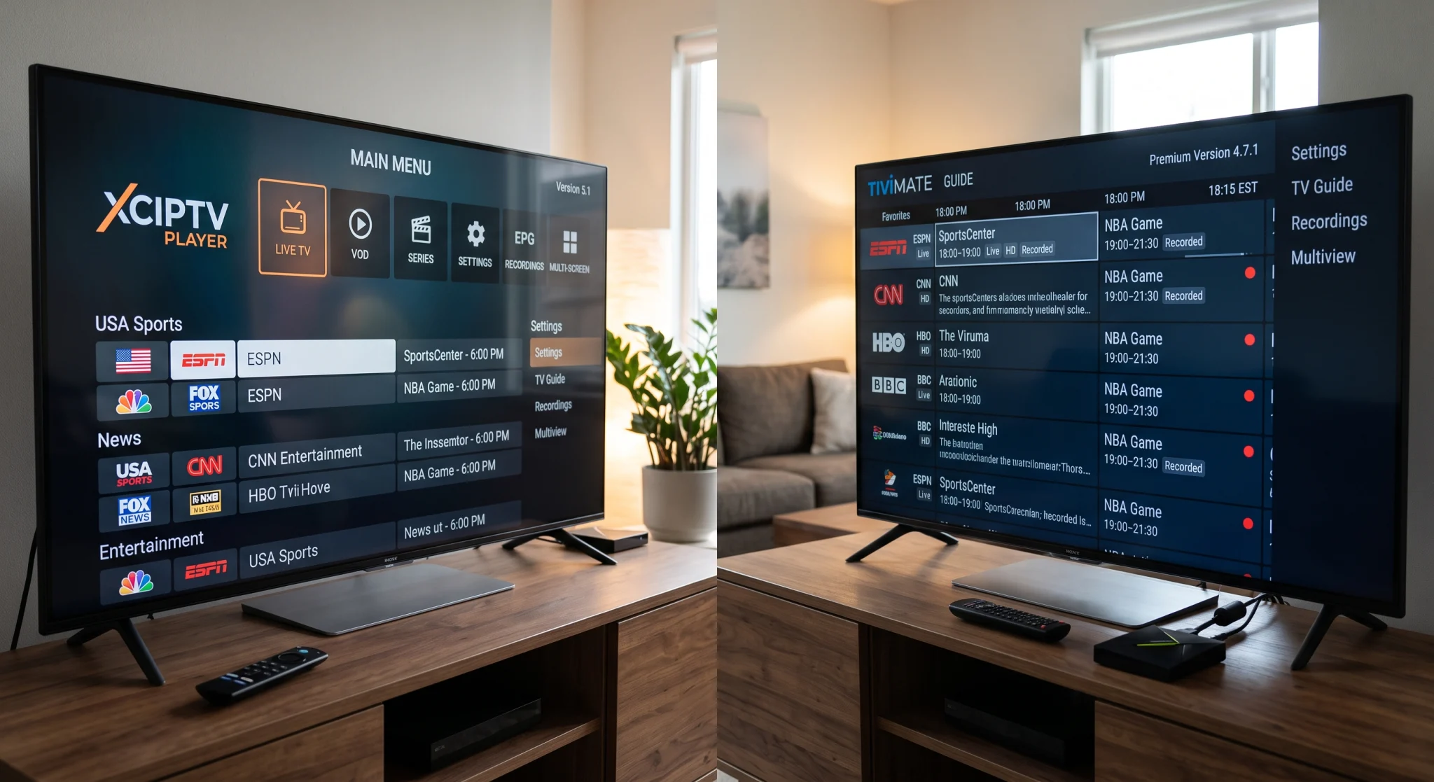 XCIPTV vs TiviMate Which IPTV Player Should You Choose1